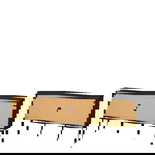 Furniture To Go Media TV Unit with 2 Doors 1 Drawer in Black