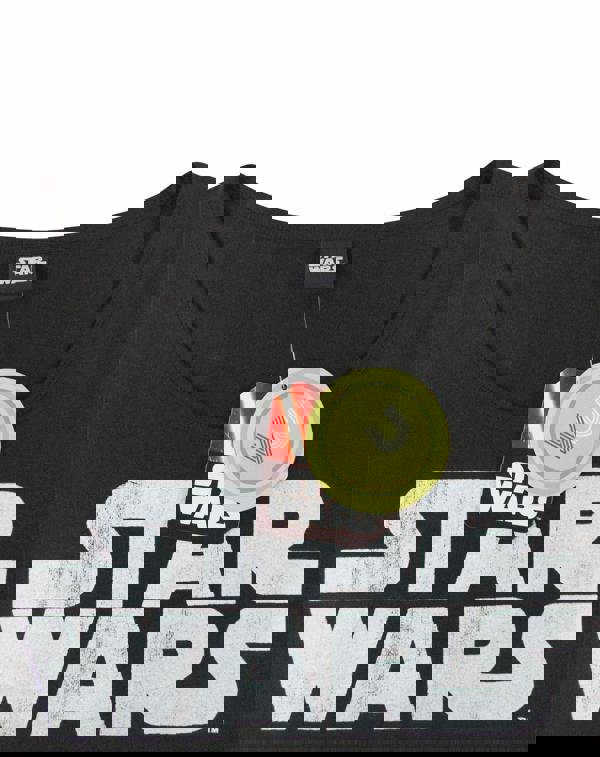 Star Wars Womens Black Logo Fringe Short Sleeved T-Shirt