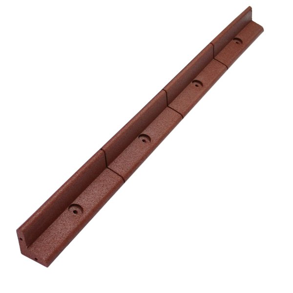 Flexible terracotta lawn edging, 1.2m long, featuring a textured surface and interlocking design for easy installation and durability
