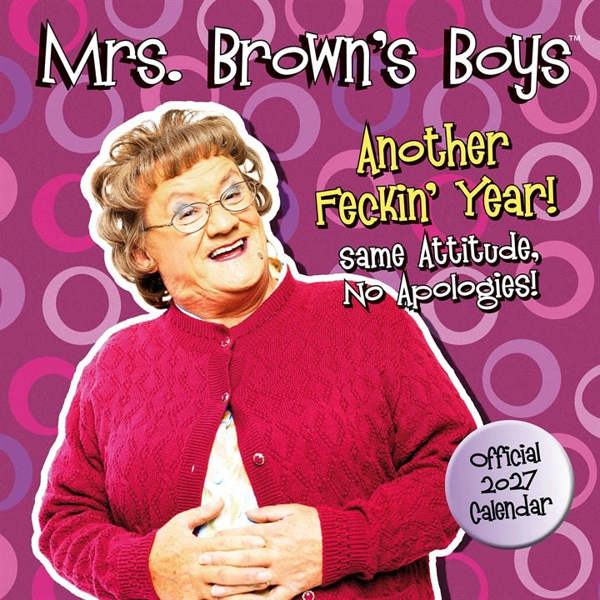 Mrs Brown's Boys Calendar 2027, Wall Calendars, Month To View, Entertainment, Gift