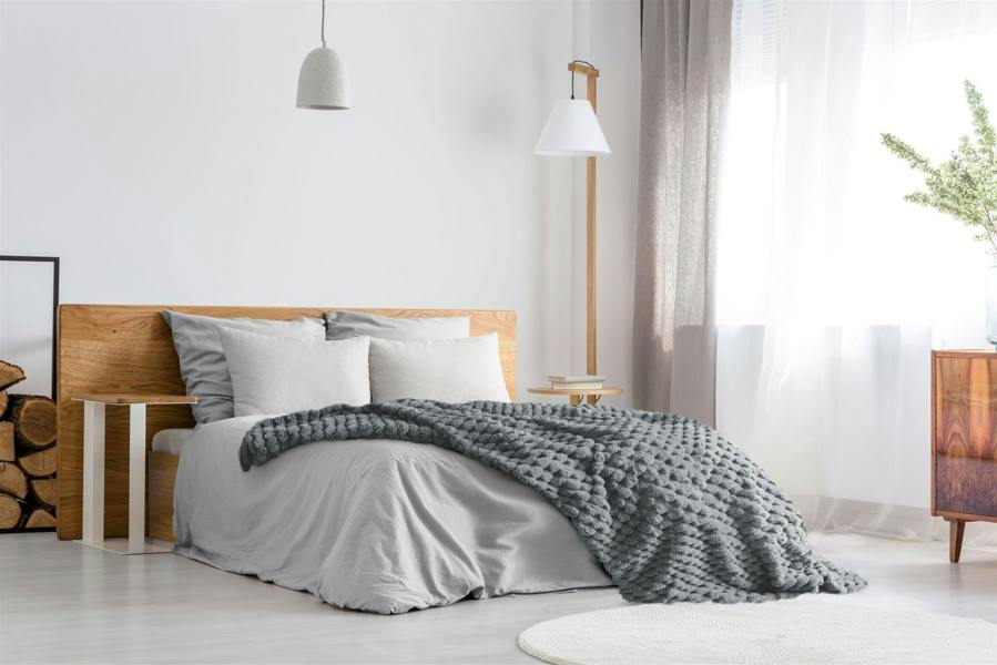 Lush Faux Rabbit Fur Charcoal Throw 127x152cm