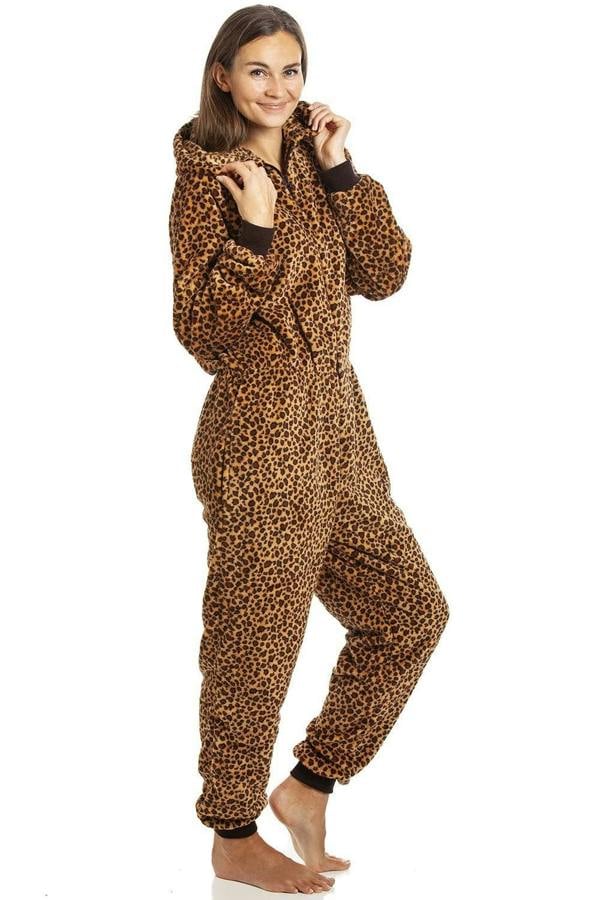 Camille Womens Animal Print Soft Fleece Onesies