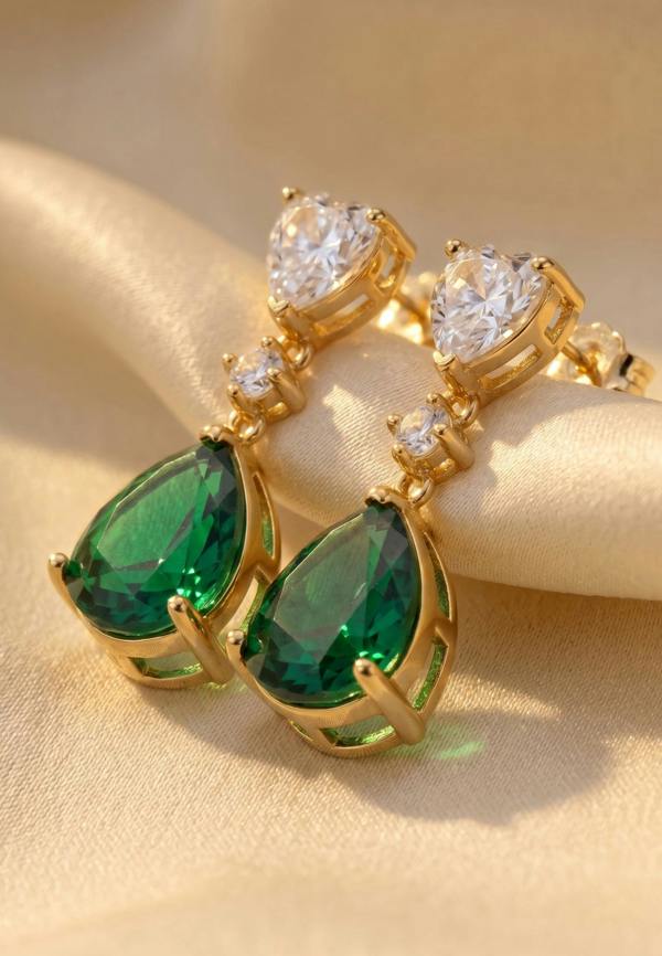Latelita Irina Paraiba Tourmaline Teardrop Earrings Gold