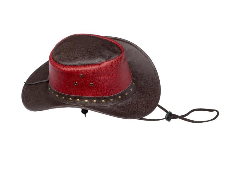 Wombat Leather The Waratah Premium Leather Cowboy Hat