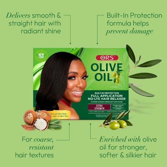 olive oil hair relaxer kit