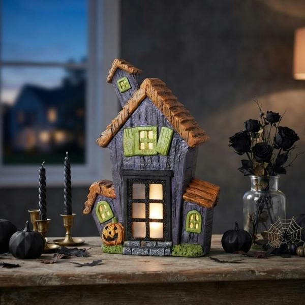 Garden Greatness Illuminated Haunted LED Pumpkin House