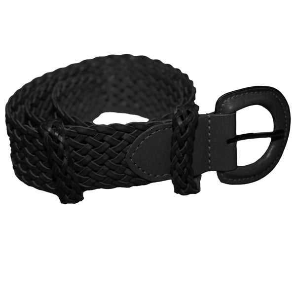 Eastern Counties Leather Womens/Ladies Plaited Belt - Black