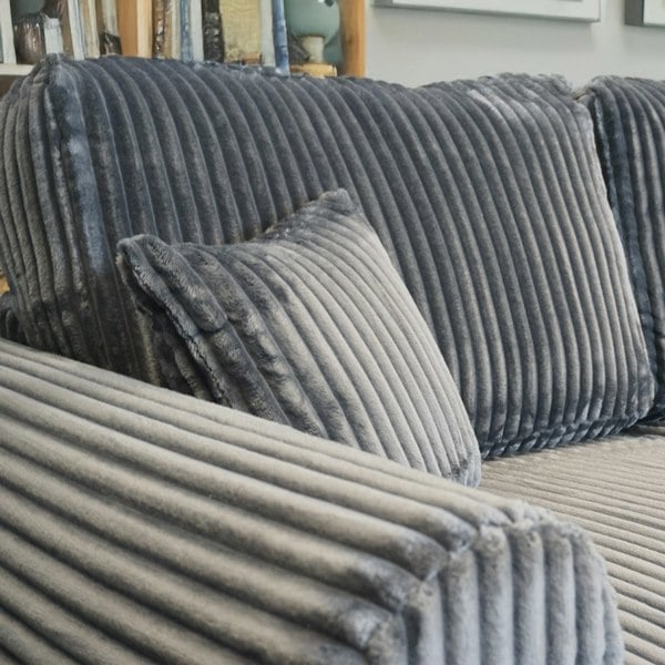 Furnishings For Less Vinci Soft Chunky Jumbo Cord 4 Seater Corner Sofa