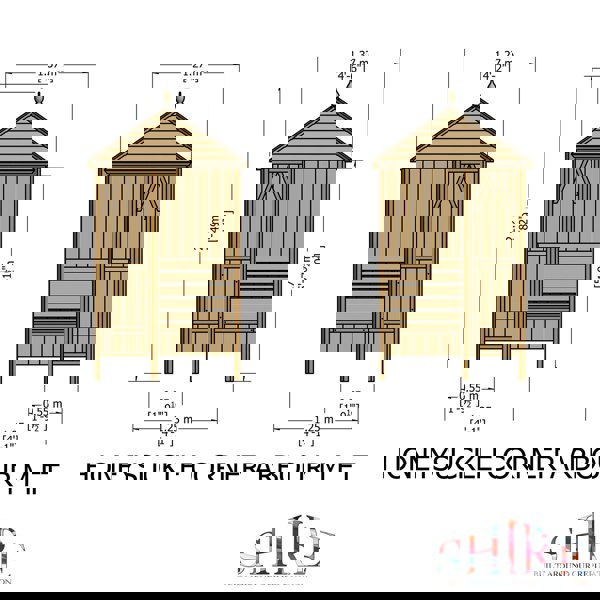 Shire Honeysuckle Corner Arbour 1.4x1.4m - Best Shed