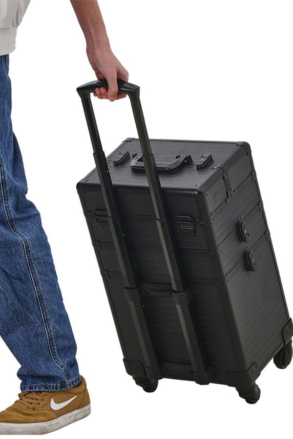 Living and Home 3 in 1 Professional Removable Cosmetic Makeup Train Case Black