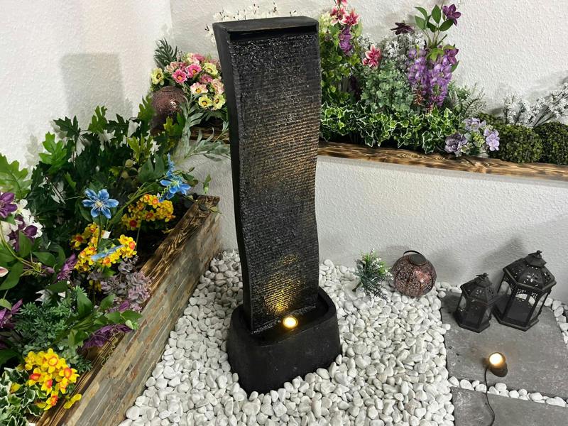 Tranquillity Water Features Noir Cascade Oriental Water Feature