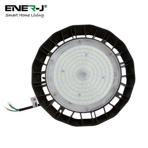 ENER-J 200W Pro UFO High Bay Light, 160 Lm/Watt, Power Adjustable (200W-160W-120W), CCT Adjustable, 1 Meter Output Cable, IP65, 5 Years Warranty