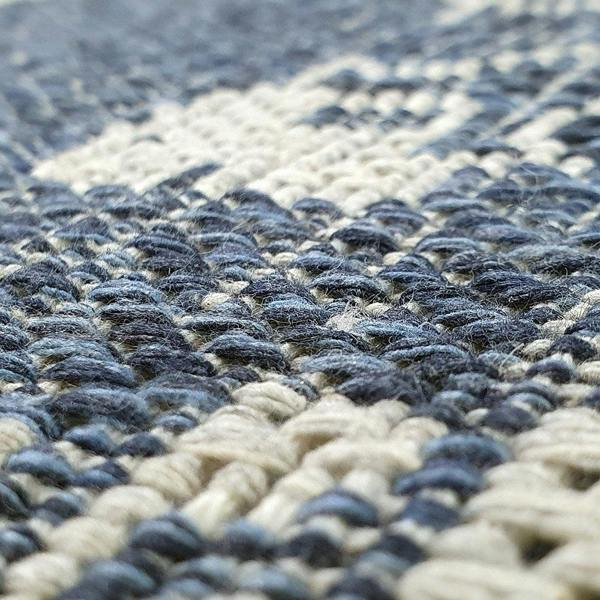 Oriental Rug Runner 100% Cotton Natural Hallway Carpet Washable Natural Woven Mat - 75x300cm