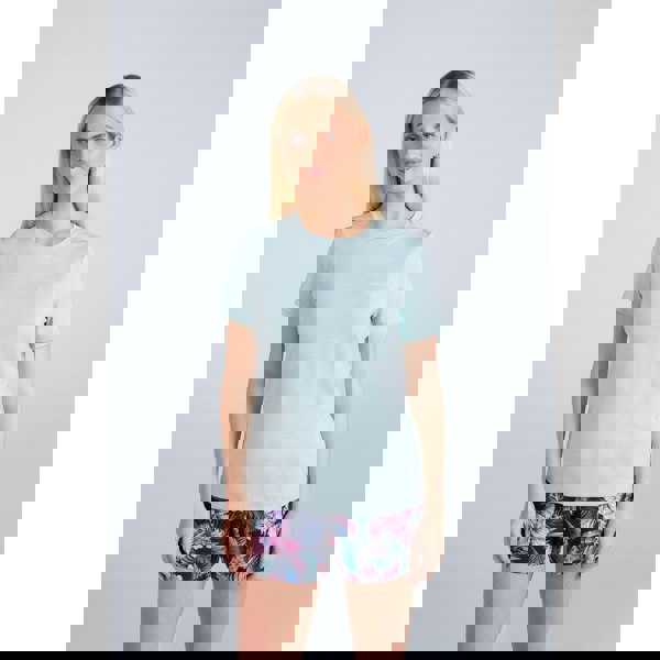 Animal Womens Latero Hybrid Swimming T-Shirt - Light Blue