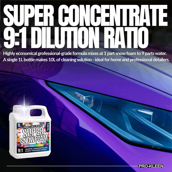 ProKleen Pro-Kleen Super Snow Foam Car Shampoo 2L Bubblegum