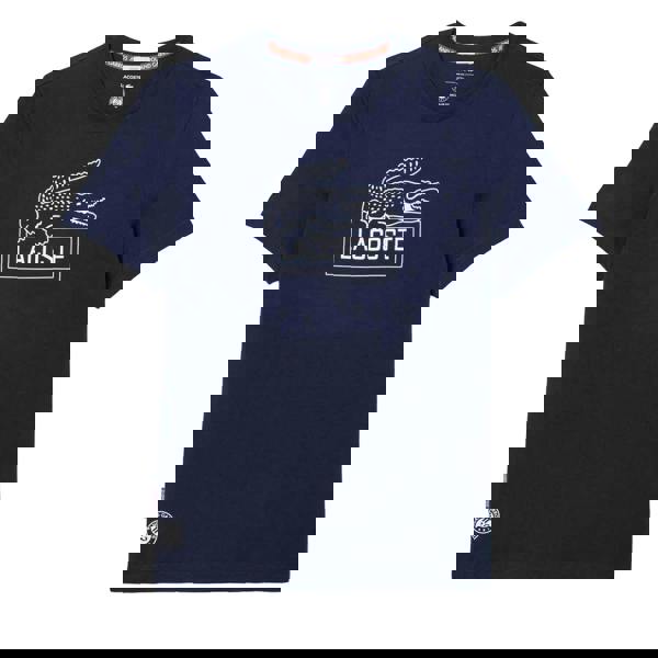 Lacoste Unisex Adult Roland Garros Edition Ultra Dry Tennis T-Shirt - Blue - 