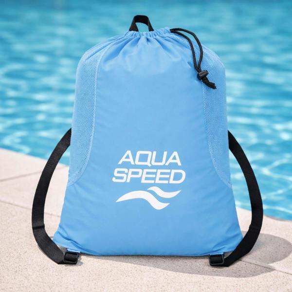 Aqua Speed Large Mesh Pool Backpack | Ventilated Bag for Wet Gear Storage