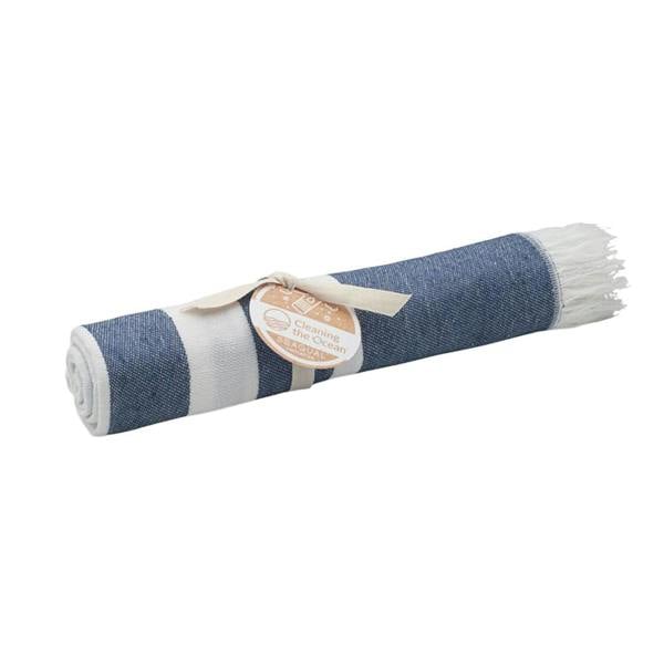 MidOcean Wave Hammam SeaQual Bath Towel - Blue - 