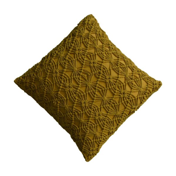 Wyld Haus Set of 2 Hautvillers Mustard Hanwoven Cushion Covers