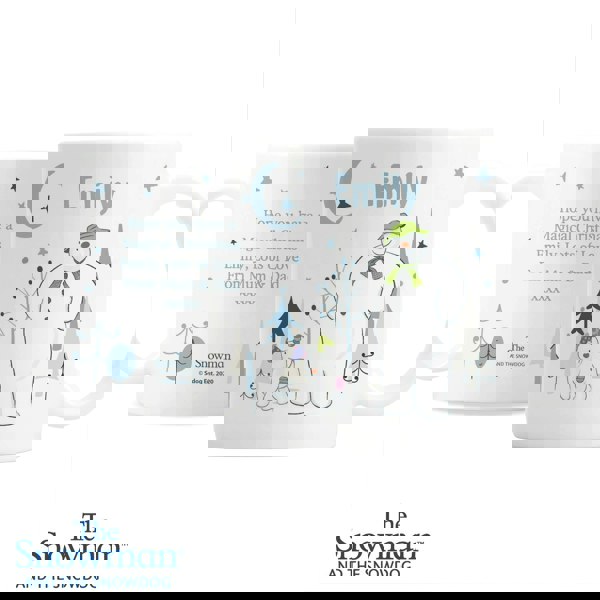 Personalised Memento Company Personalised The Snowman and the Snowdog Mug