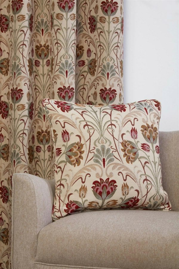 Sundour Aylesbury Floral Pencil Pleat Curtains