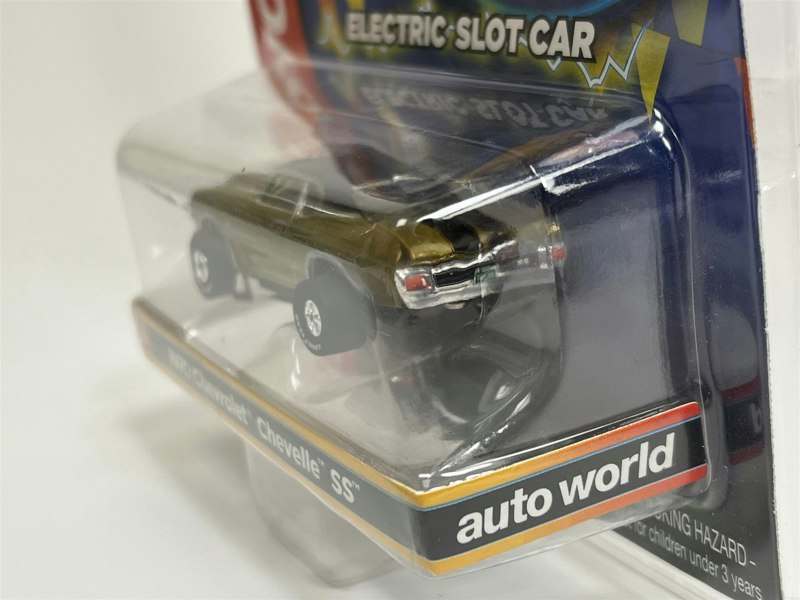 Auto World Slot Cars 1970 Chevrolet Chevelle SS Gold Thunderjet Ultra G HO Slot Car SC377-4