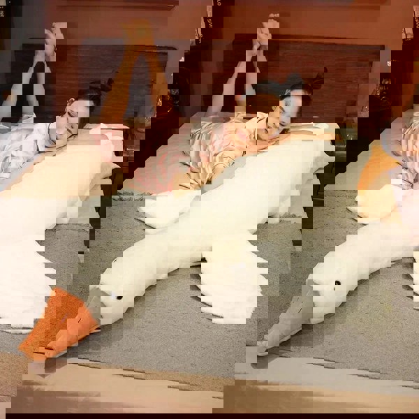 Anyhouz Anypillow Side Sleep Body Pillow Cute Huge White Goose Stuffed Animal Sleeping Pillow 50CM