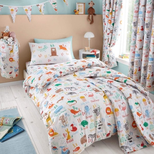 Animal Alphabet Bedding - Happy Linen Company