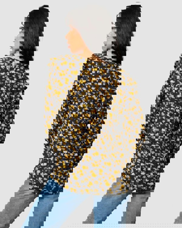 Tommy Hilfiger Moss Crepe Rose Womens Blouse