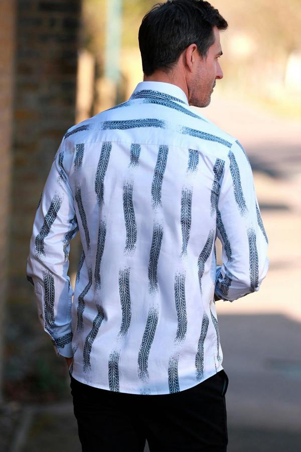 THE BURNOUT TYRE MARK PRINT SHIRT - Claudio Lugli Shirts