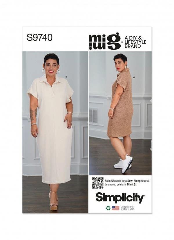 Simplicity Sewing Pattern 9740, Dresses for Women, D5 (4-6-8-10-12) - Intermediate