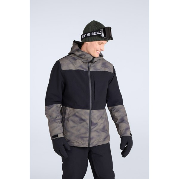 Animal Mens Cruise Snowboarding Jacket - Khaki Brown