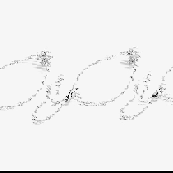 Swarovski Matrix Rhodium Plated White Zirconia Knot Bracelet 5731101