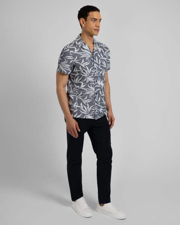 Steel & Jelly Oval - Leaf Jacquard Short Sleeve Shirt