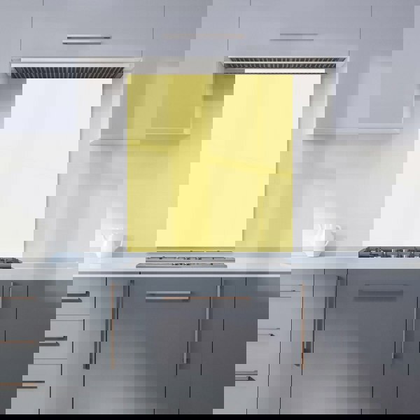Warren Reed - Designer Sweetcorn Yellow Kitchen Splashback