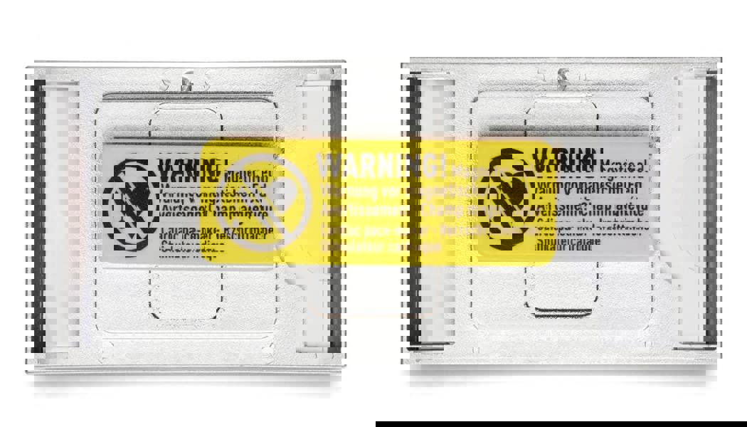 Durable Classic Magnetic Name Tag ID Badge Holders + Inserts | 10 Pack | 30x65mm