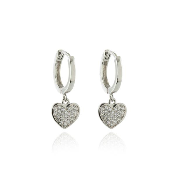 Cachet London Mae Silver Huggie Hoop Earrings