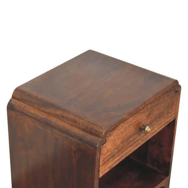 Artisan Furniture Solid Wood California Walnut Newton Bedside Table