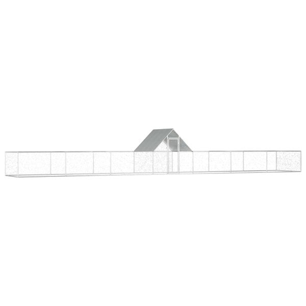 Berkfield Chicken Coop 14x2x2 m Galvanised Steel
