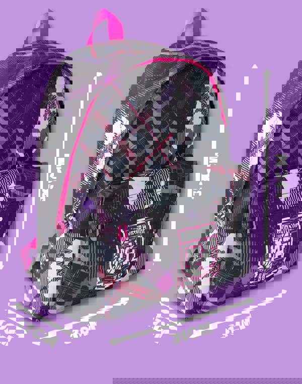 Monster High Womens Multicoloured Tartan Patchwork Backpack (One Size)