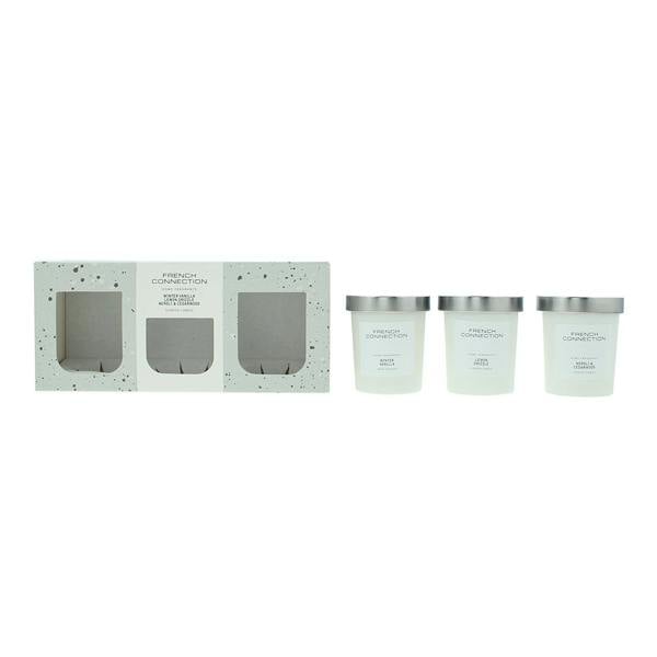 French Connection White Collection Trio of Candles Giftset 3 x 52g