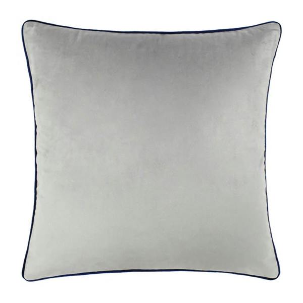 Furn Meridian Velvet Cushion Cover - Silver/Navy - 