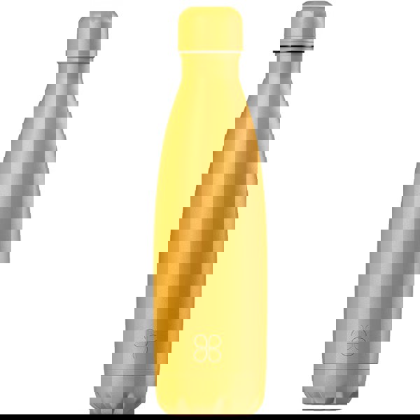 Yellow stainless steel water bottle