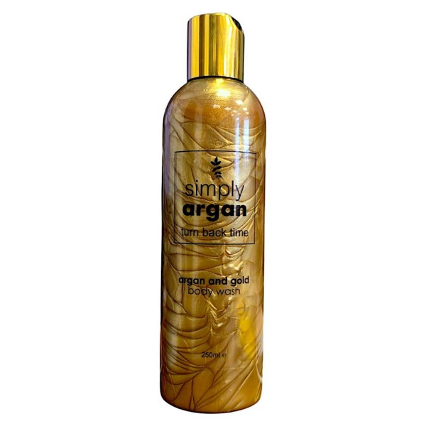 Simply Argan argan and gold infused body wash