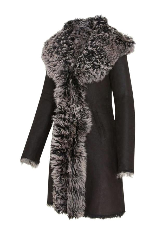 Infinity Leather Womens Toscana Sheepskin Leather Hooded Trench Coat - Coast