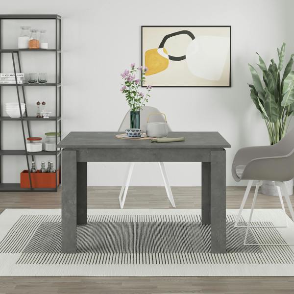 Decortie Tolmen Dining Table Rectangular Extendable Table for 4 Seater Contemporary Kitchen Table 120Wcm Living Room