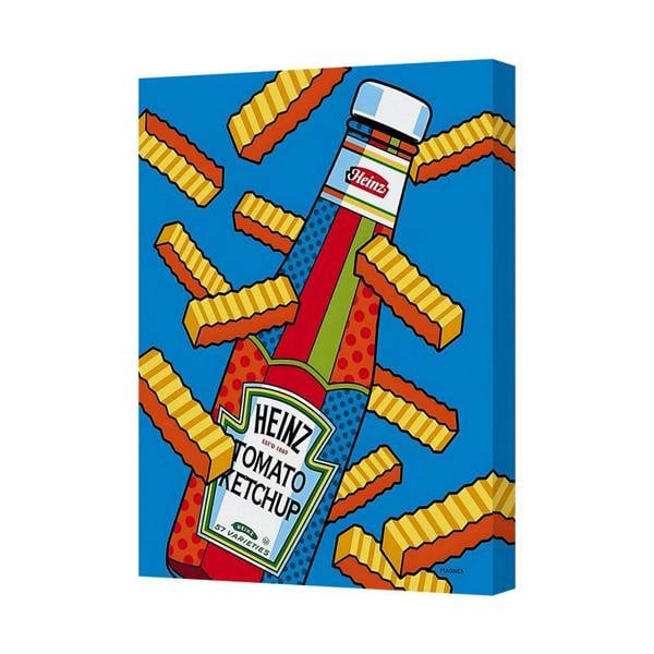 Benjamin Tate Design Heinz Tomato Ketchup Pop Art Canvas Print Wall Art