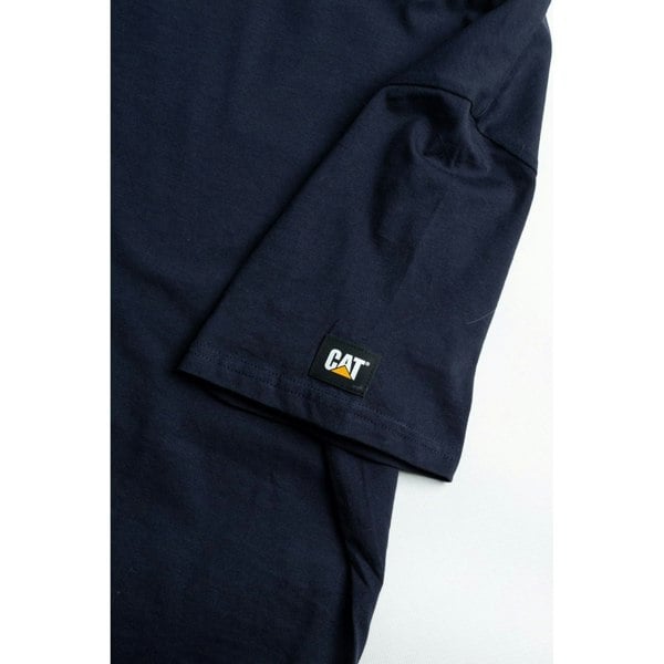 Caterpillar Essentials Short-sleeve Cotton Men's Blue T-Shirt