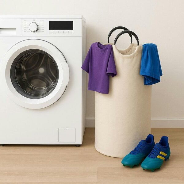 Dyzi Large Bag Laundry Hamper Dirty Washing Clothes Storage Basket
