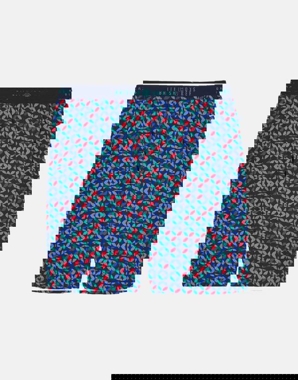 British Boxers Men's Bamboo Short Pyjama Set - Minimalist Geometric